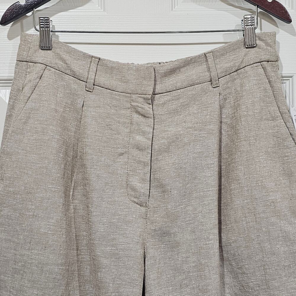 Old Navy Beige Linen Blend Tailored Shorts Size L - Picture 2 of 7